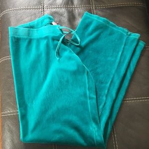 Womens Cyan Juicy Couture  Velour Pants Size L